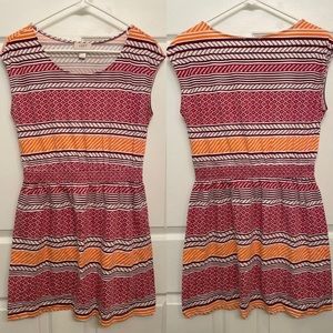 LOFT geometric print dress S